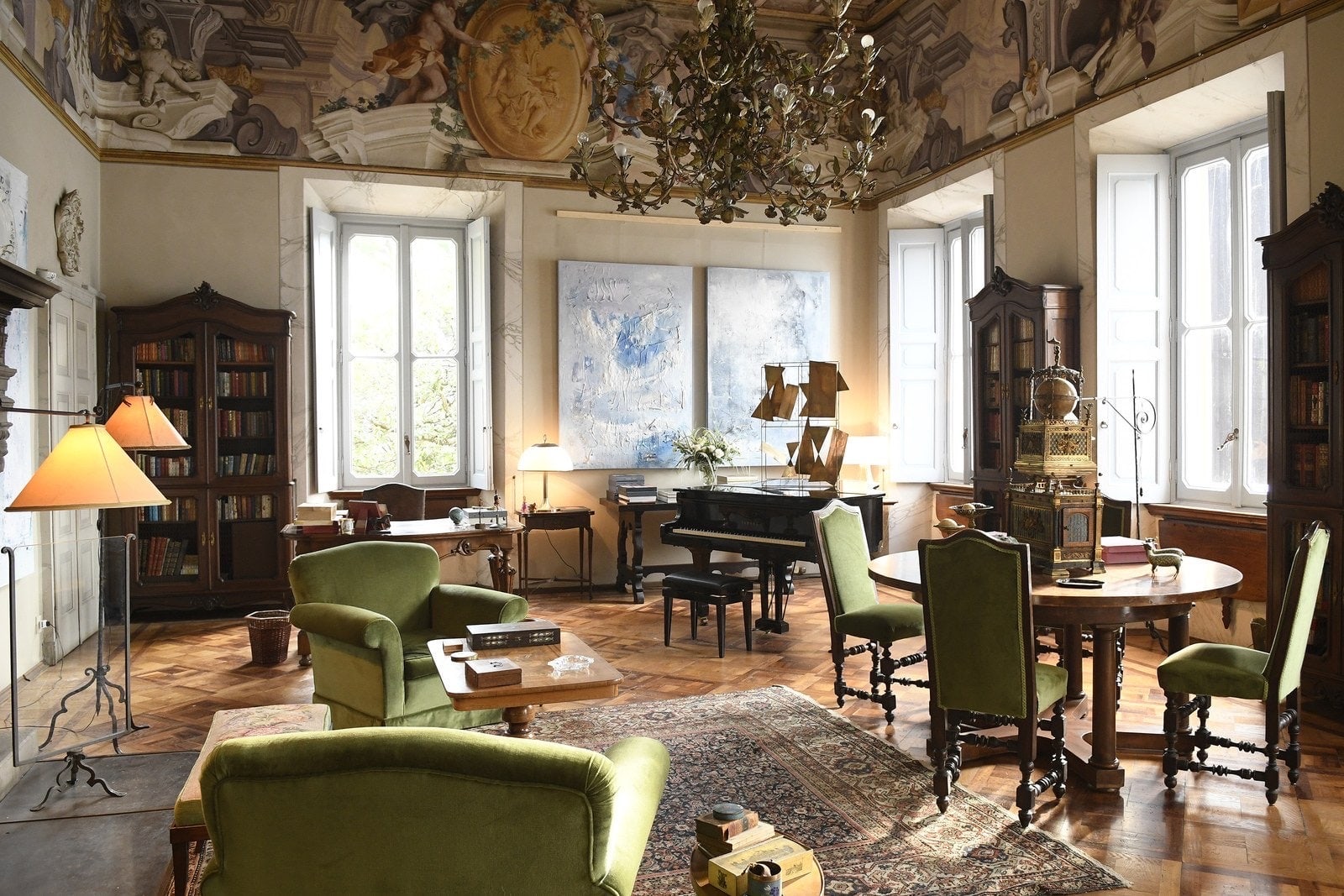 The paintings in the film’s villa
